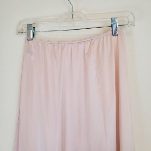 Heartstrings by Maidenform vintage pale pink midi length slip union label - Picture 5 of 10